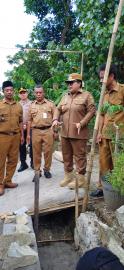 Dampingi Forkopimda, Bupati Gunungkidul Tinjau Dikepyakannya Gotong Royong Pembangunan Drainase di J